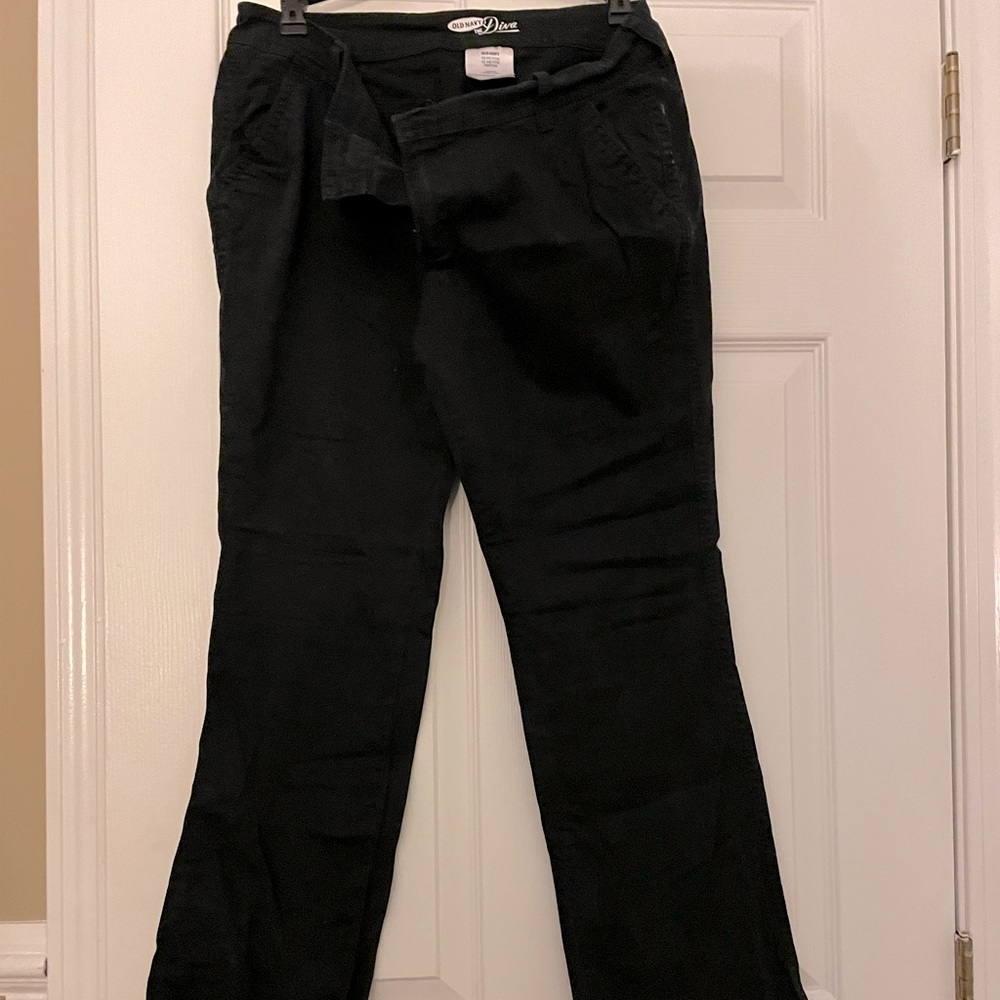 Black old navy boot cut khaki style pants